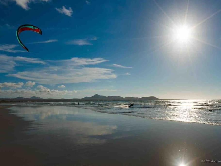 Famara, Apto. En Zona Tranquila A 200M Del Mar. Leilighet Eksteriør bilde